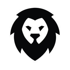 Lion Head Silhouette Vector Art Animal Logo and Illustration