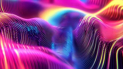 Holographic Lines Background Stock 