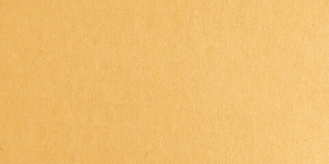 Flat brown color carton background. Texture of rough recycled paper. 
