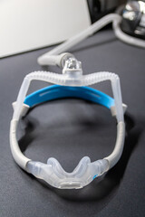 CPAP mask with nose mask or nose mask headgear cpap machine against obstructive sleep apnea helps...