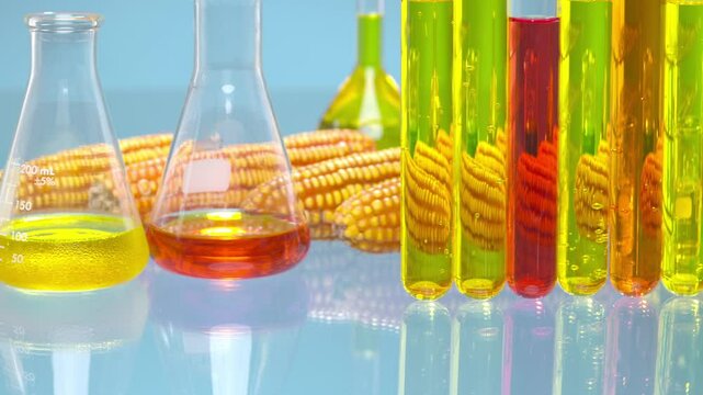 Biofuel with Plants industry lab researching for bio-aviation fuel (BAF) to be a sustainable aviation fuel (SAF)