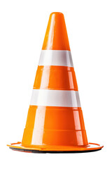 Traffic cone, white background, transparent background