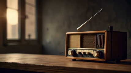 World Radio Day copy space background.