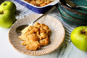 Apple Cobbler Crumble Homemade Delicious