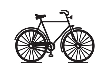 Bicycle Icon Design - Vector Silhouettes.