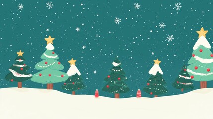Playful and whimsical Christmas background