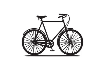 Bicycle Icon Design - Vector Silhouettes.