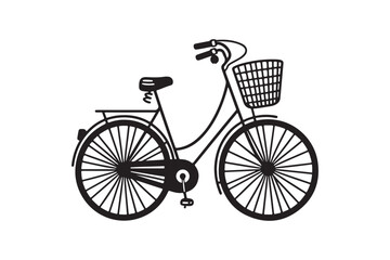 Bicycle Icon Vector Pack. Silhouettes on White Background.