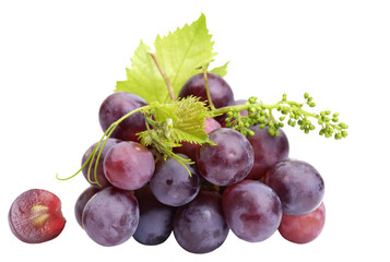 Obraz premium Bunch of grapes isolated on white background