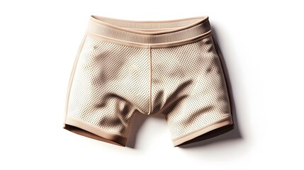 Female workout shorts on a white background. 