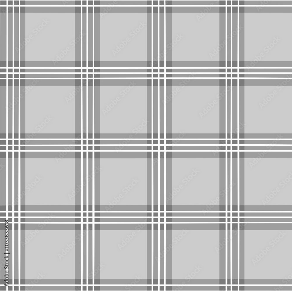 Wall mural gray and white tartan plaid pattern. texture from tartan, plaid, shirts, clothes, dresses, bedding, 