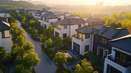 Fototapeta premium The Collapse of Housing Investments in China, as Homeowners Lose Life Savings Due to Plummeting Real Estate Prices