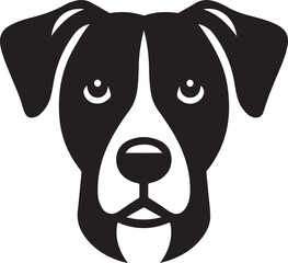 portrait of a dog head