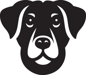 dog face head illustration