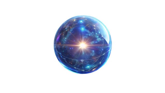 blue crystal ball
