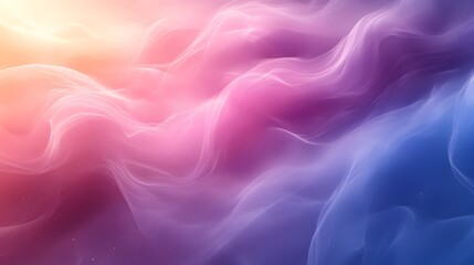 Fototapeta premium Colorful Ethereal Smoke like Abstract Background with Gradient Hues and Fluid Movements