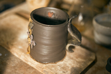 The process of creating pottery. 