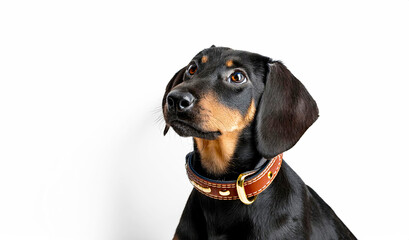 Dog isolated on white background