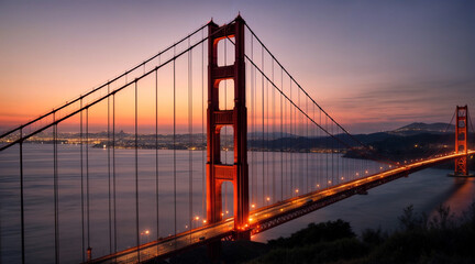 Fototapeta premium Golden Gate Bridge Sunrise