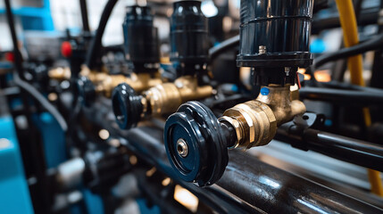 Hydraulic valve pipe system in agricultural equipment