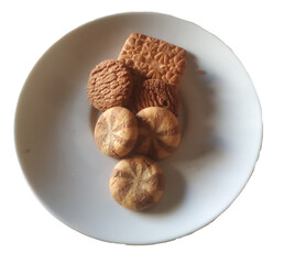 nutmeg on white background