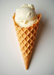 Vanilla Ice Cream Cone  .