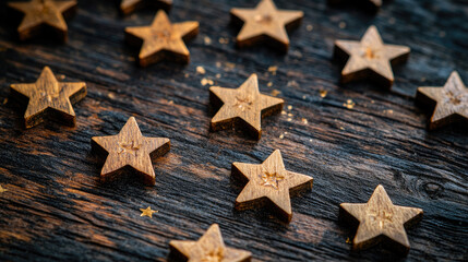 -star rating icons on a customer feedback form, with all stars selected, symbolizing top quality service. --chaos