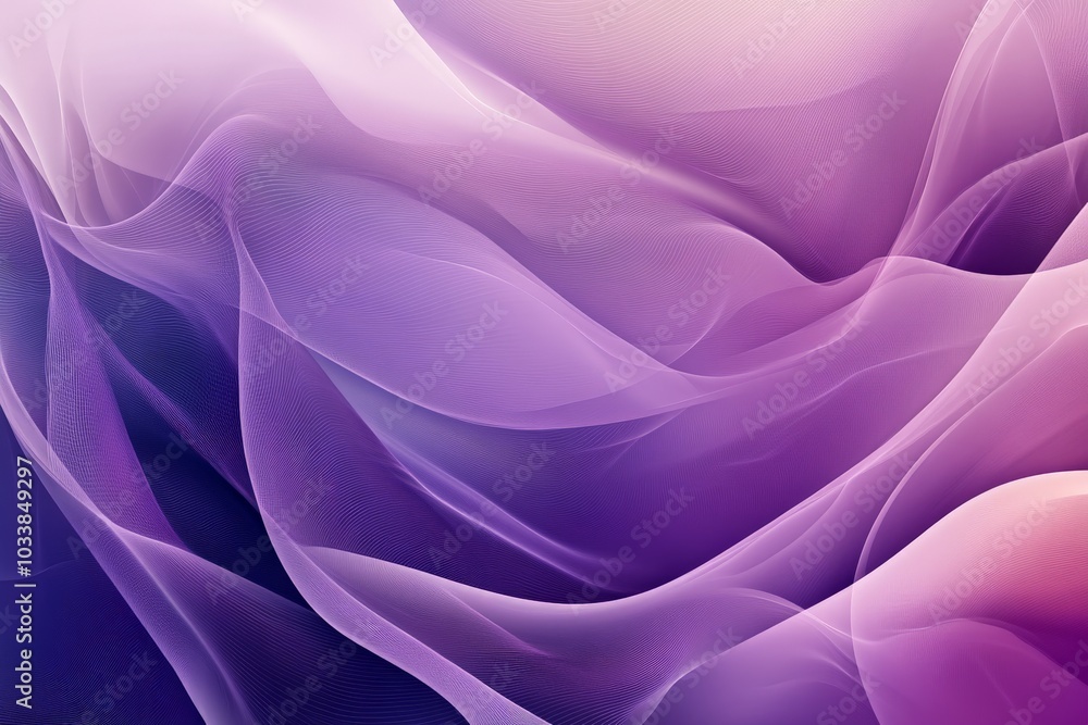 Poster A dramatic image capturing deep flowing waves of rich purple shades, evoking bold emotions and intensity through its dynamic and textured abstract presentation.