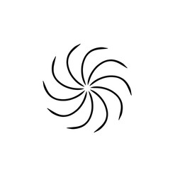 Tornado Wind Round Icon