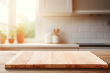 Empty wooden board indoors food interior design.