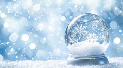 Winter Card with Snow Globe