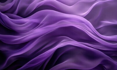 Obraz premium Abstract Flowing Purple Fabric Waves Texture