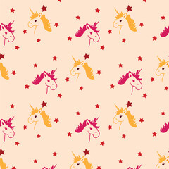 unicorn pattern illustration vector design