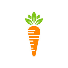 carrot with leaf logo