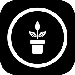 Plant Pot Icon Design