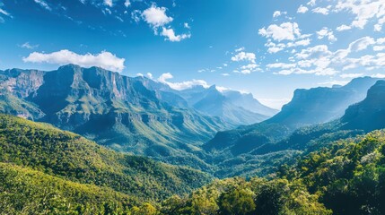 Fototapeta premium Enchanting Forested Mountain Range