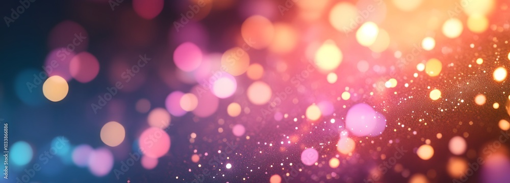 Poster 29. a colorful gradient with playful bokeh lights, inviting imagination in the product space