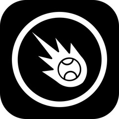 Obraz premium Meteor Icon Design