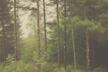 Fototapeta premium Forest landscape backgrounds outdoors woodland.