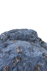 Peak of the Mountain: Dark Grey Rock Formation 