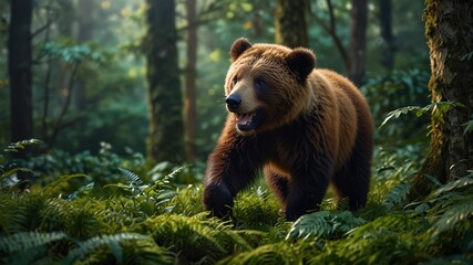 Fototapeta premium Adorable Critters Amidst Verdant Wilderness