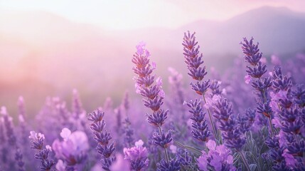 Obraz premium Serene Lavender to Pink Gradient: A Calming Visual Experience