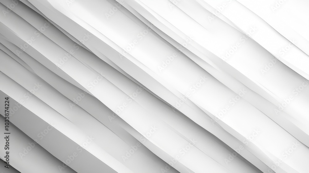 Fototapete layered white paper forms a textured surface with gentle folds and shadows, creating a clean and art