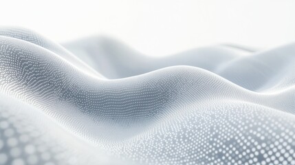 Abstract White Wavy Surface