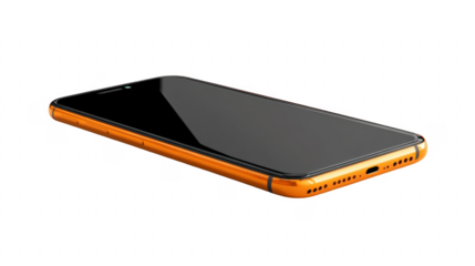 Black screen mobile phone transparent background image