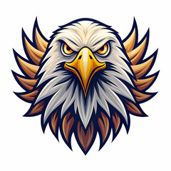 Fototapeta premium Eagle head vector logo