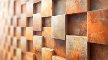 3D Integrity Firewall: Minimal Brick Pattern Design for Election Security with Panning Camera Reveal of Cybersecurity Features on Isolated White Background