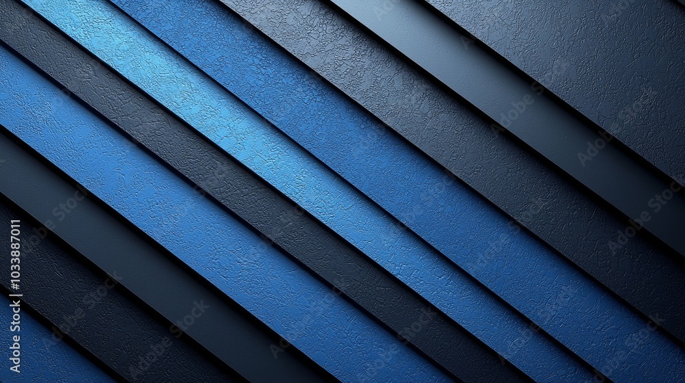 Poster A captivating abstract background with overlapping, blue diagonal lines, demonstrating a dynamic and modern aesthetic.