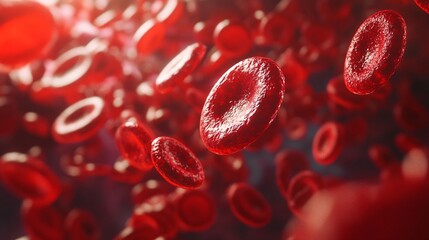 Healthy blood cells flow smoothly