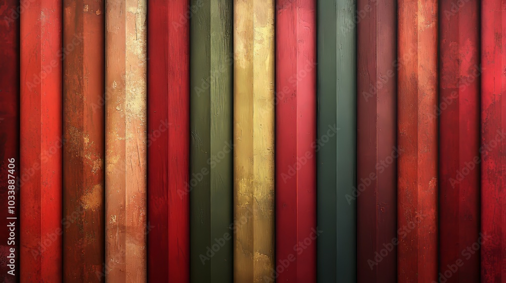 Aufkleber this abstract background features warm and cool tones in a gradient of vertical lines that create de